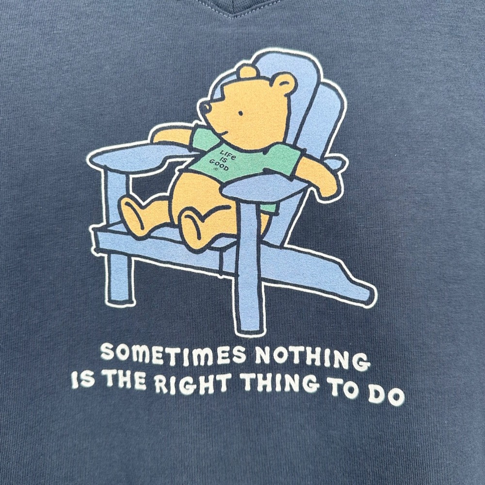 Life is Good Winnie The Pooh Adirondack Short Sleeve Crusher Vee Size XXXL NWT - Picture 5 of 9